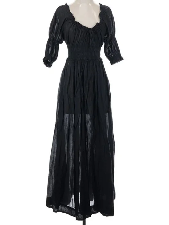 Doen Ischia Dress in Black Small - Picture 2 of 5